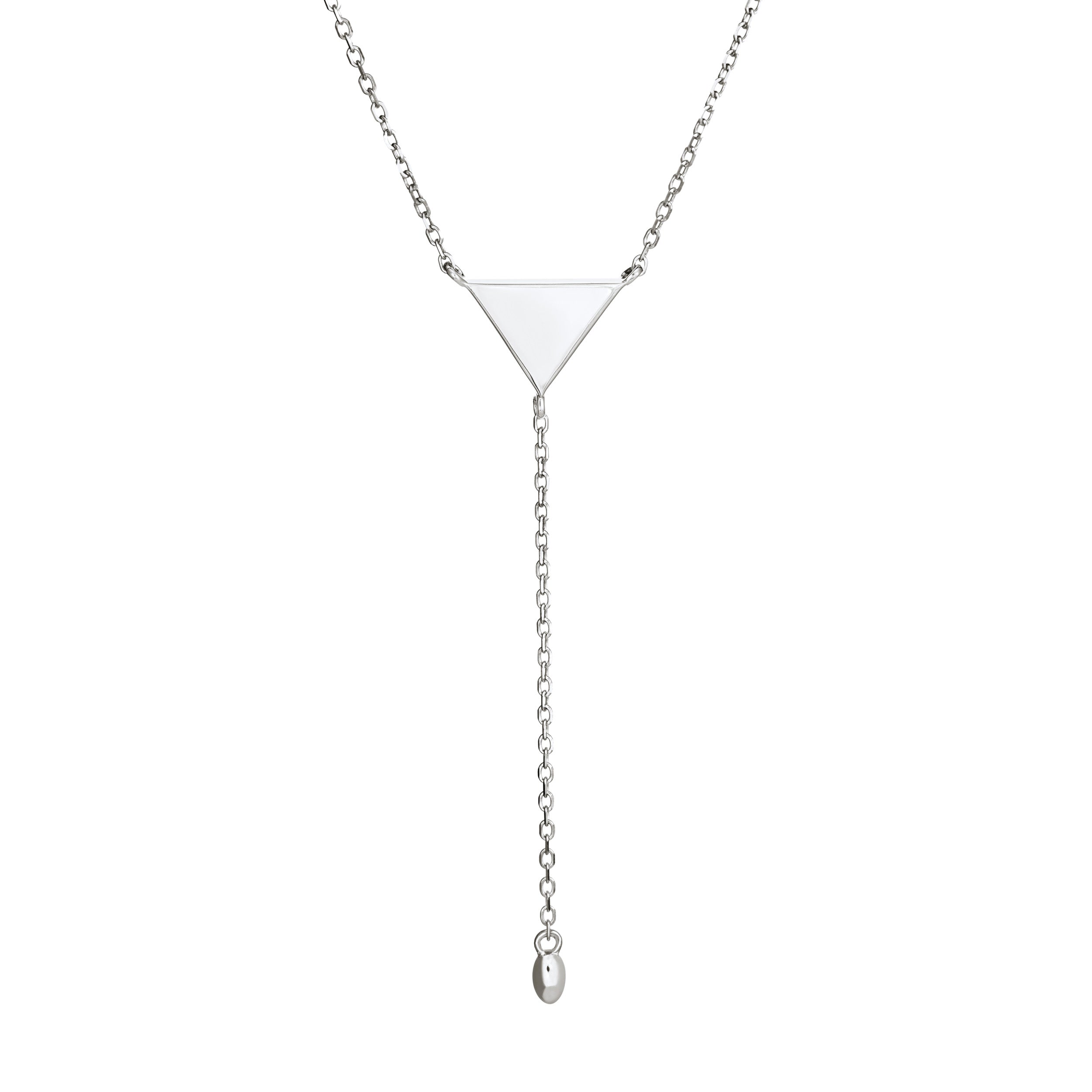 Jackson Lariat Sterling Pearl Necklace | Calli Co. Silver